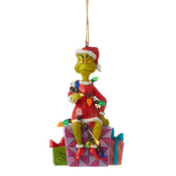 Grinch on Present Ornament  - Country N More Gifts