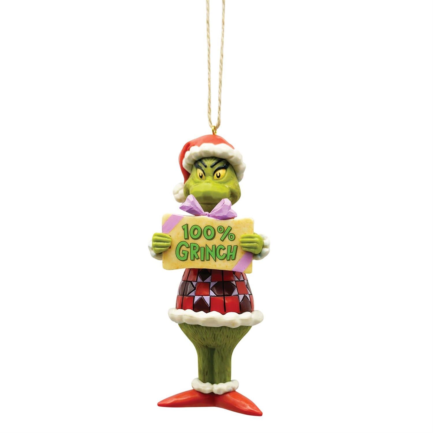 100% Grinch Ornament  - Country N More Gifts