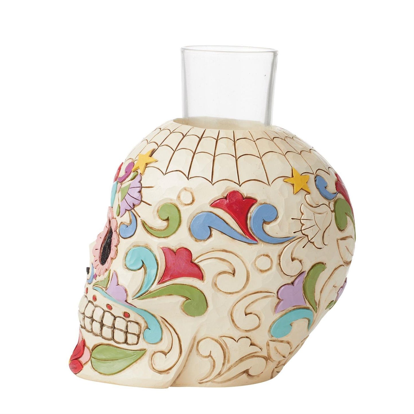 Day Of Dead Skull Candleholder Votive Holder  - Country N More Gifts