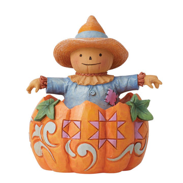 FBA - Pumpkin and Harvest Scarecrow Figurine - Country N More Gifts