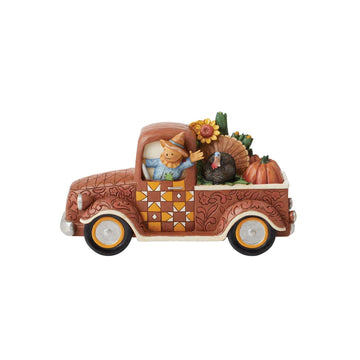 NO BOX - Countryside Cruising - Harvest Pickup Truck Figurine - Country N More Gifts