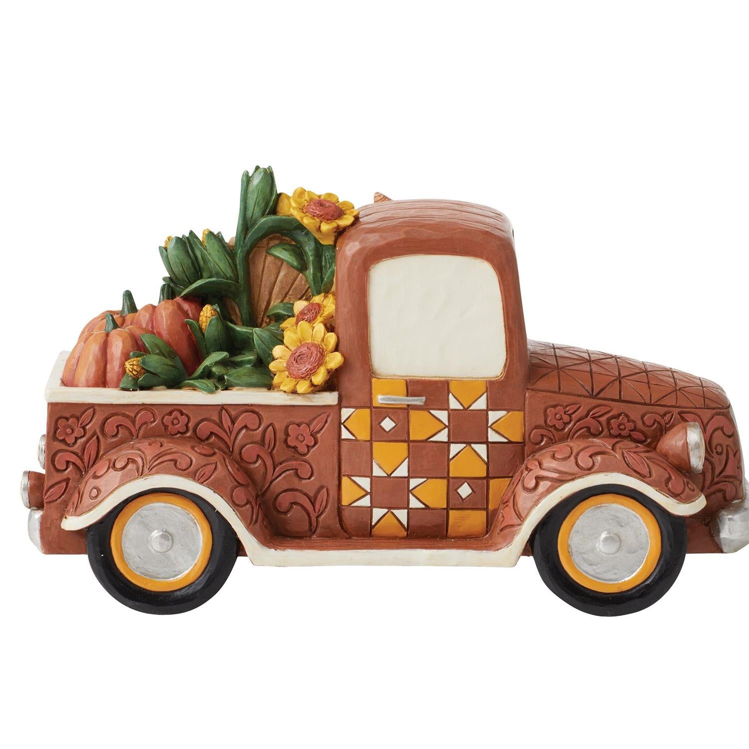 NO BOX - Countryside Cruising - Harvest Pickup Truck Figurine - Country N More Gifts