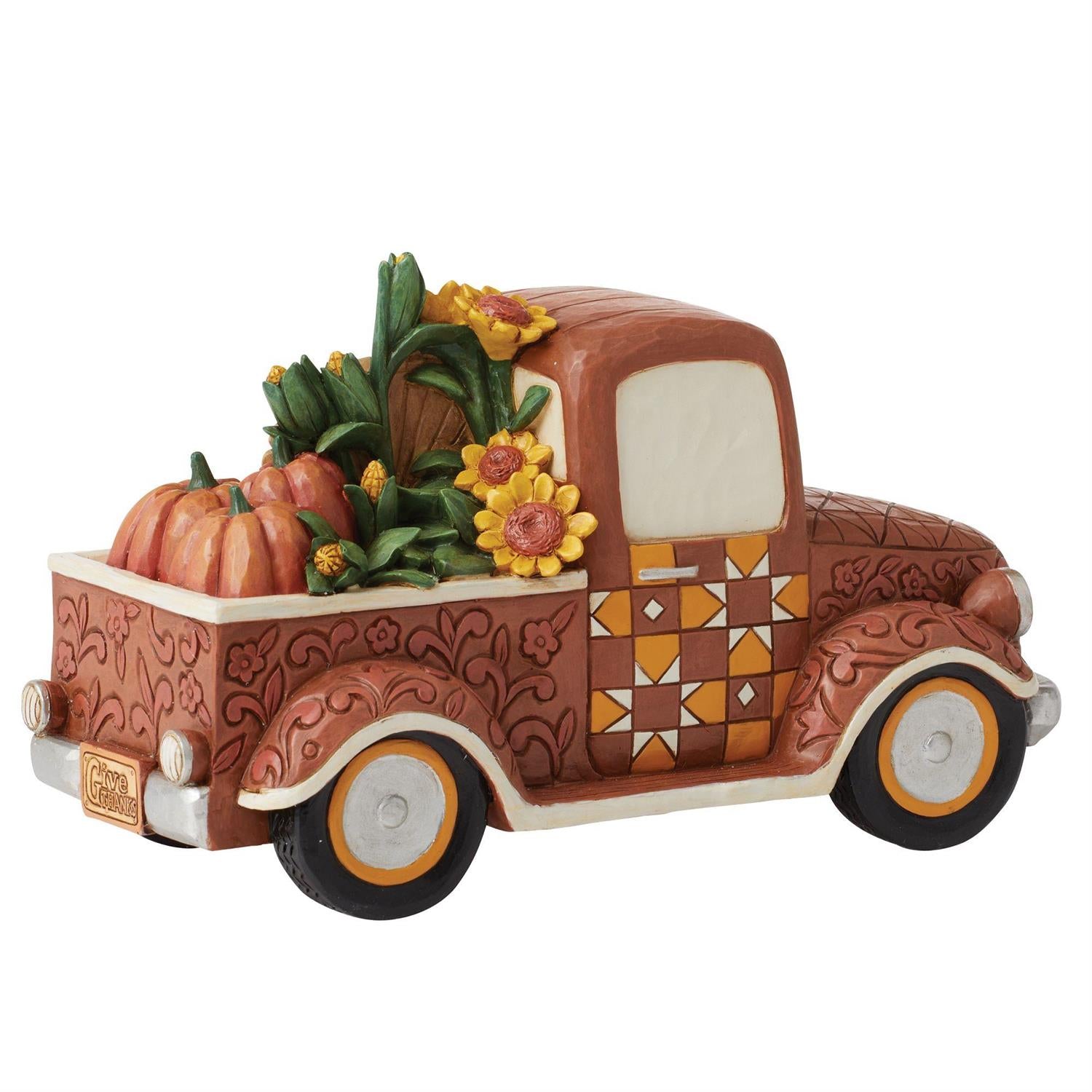 NO BOX - Countryside Cruising - Harvest Pickup Truck Figurine - Country N More Gifts