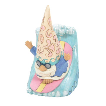 Surf Like There's Gnome Tomorrow - Coastal Gnome Surfing Figurine  - Country N More Gifts