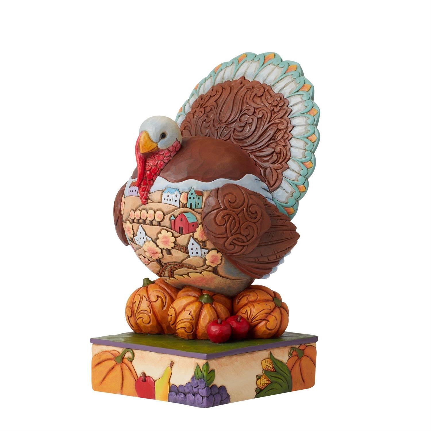Thanks & Giving - Traditional Turkey Scene Figure  - Country N More Gifts