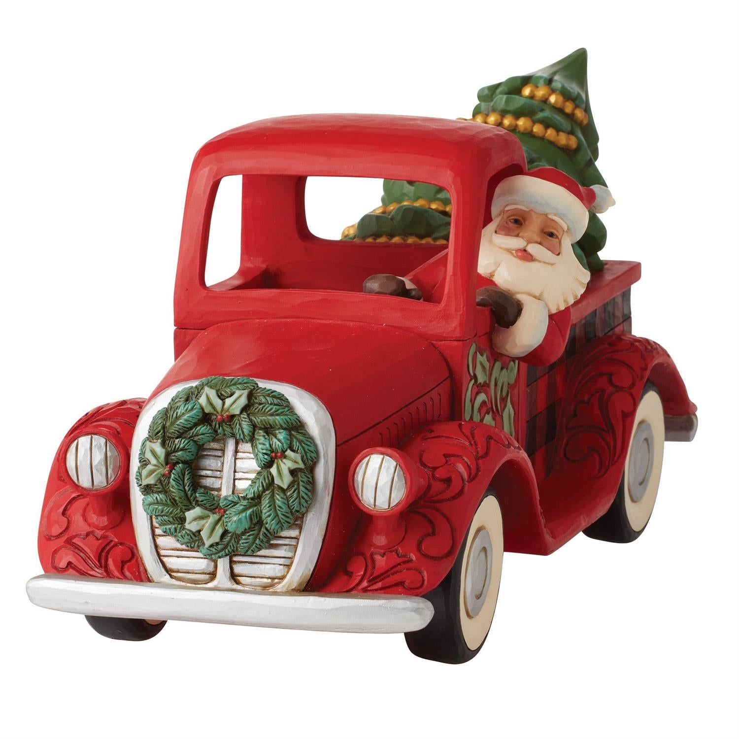 All Roads Lead Home for the Holidays - Santa in Truck  - Country N More Gifts