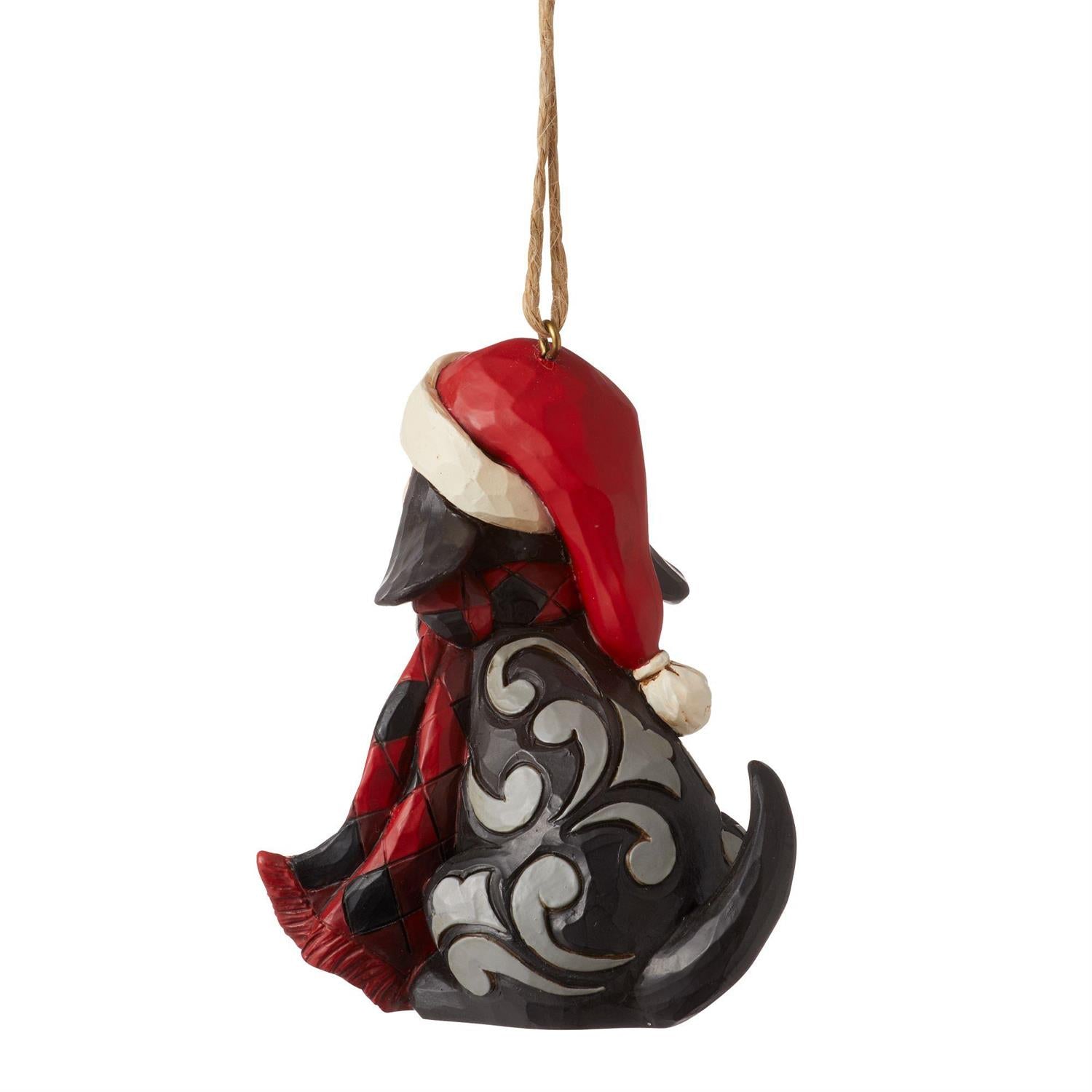 Highland Glen - Dog Wearing Plaid Scarf ornament  - Country N More Gifts