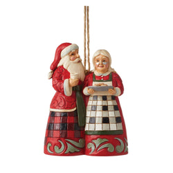 Highland Glen - Santa & Mrs. Claus Ornament  - Country N More Gifts