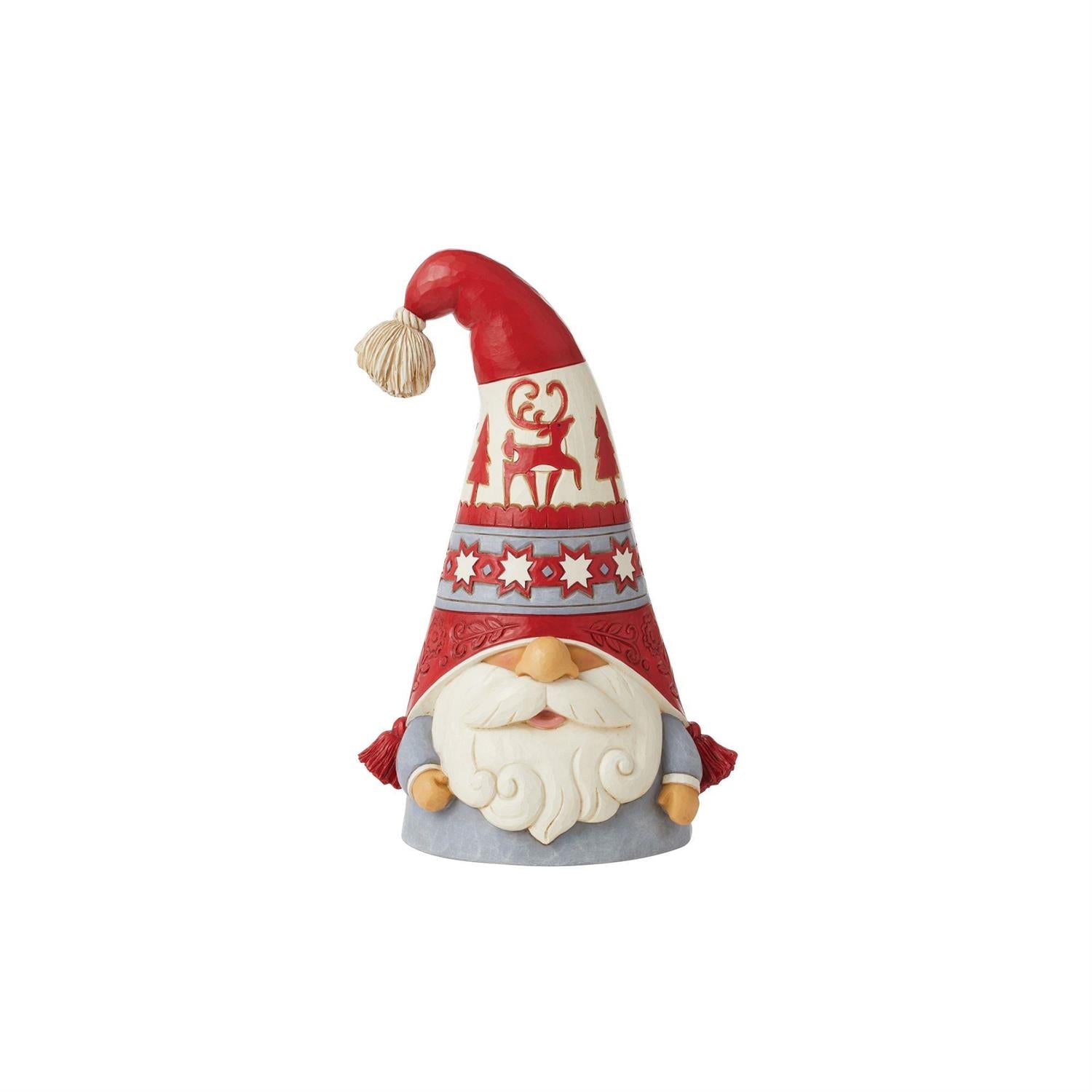 Cozy Winter - Nordic Noel Gnome Flap Hat Fig  - Country N More Gifts
