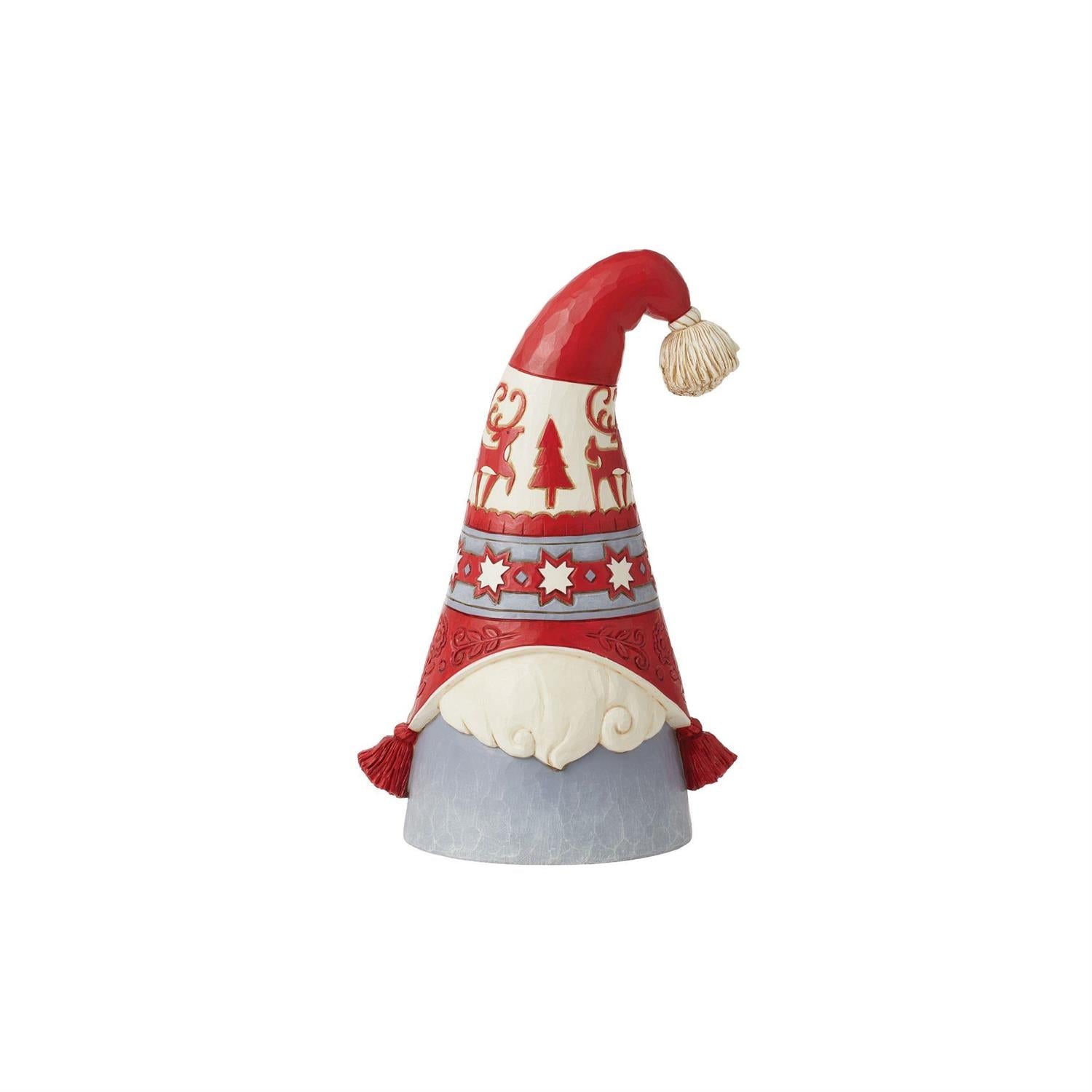 Cozy Winter - Nordic Noel Gnome Flap Hat Fig  - Country N More Gifts