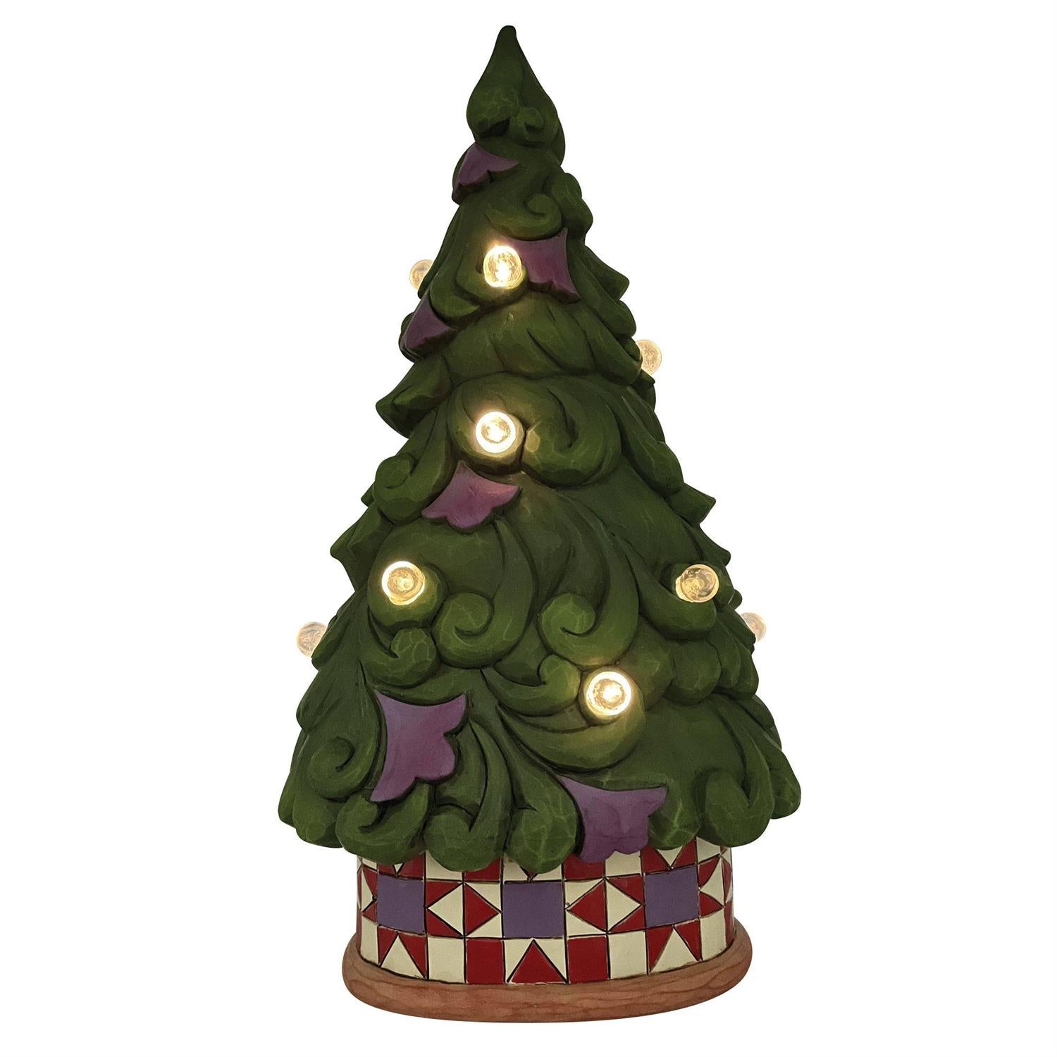 All Spruced Up - LED Tree Star Pattern Base  - Country N More Gifts