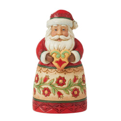 Mini Santa Holding Heart  - Country N More Gifts