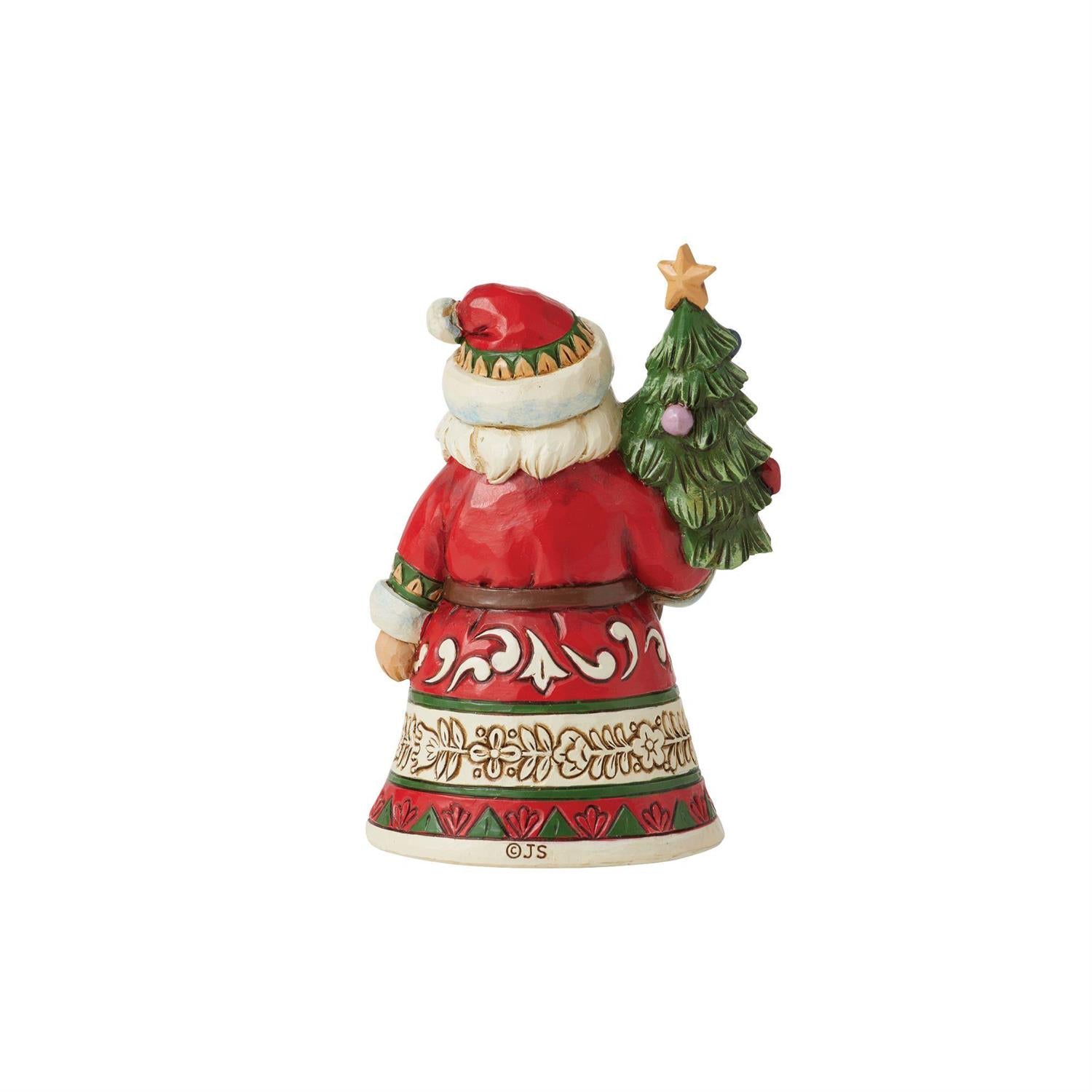 Mini Santa Holding Tree  - Country N More Gifts