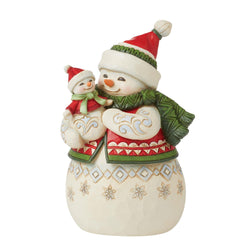 Holiday Hugs - Pint Sized Snowmom with Snowbaby Snowman  - Country N More Gifts