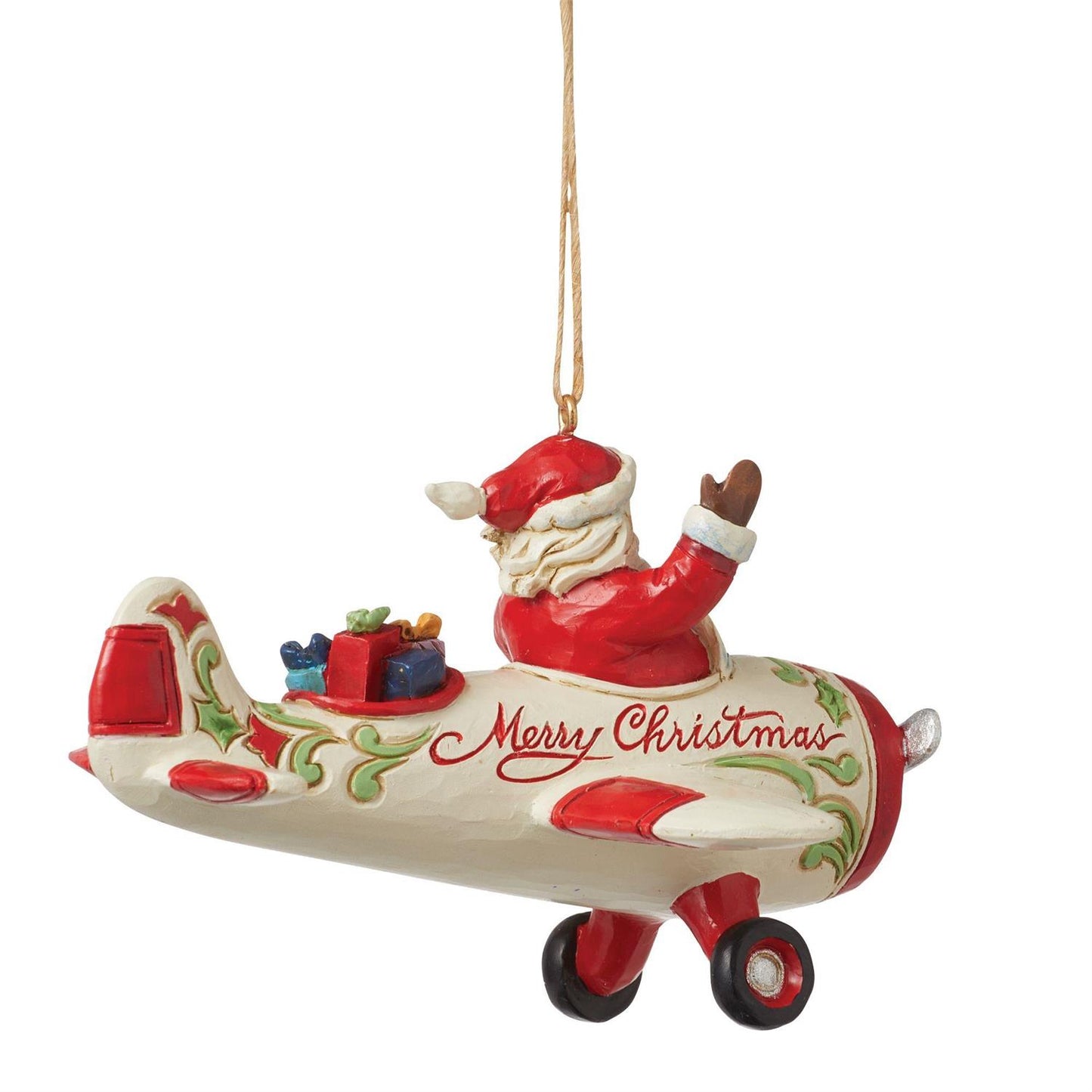 Santa in Airplane Ornament  - Country N More Gifts