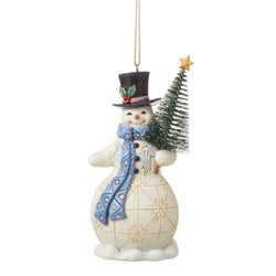 Snowman with Sisal Tree Ornament  - Country N More Gifts