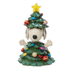 All Lit Up! Lights Up - Snoopy As Christmas Tree  - Country N More Gifts