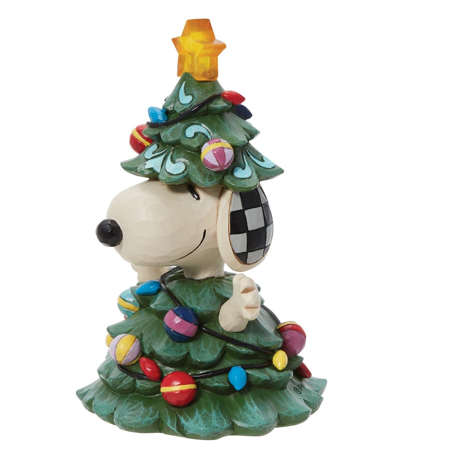 All Lit Up! Lights Up - Snoopy As Christmas Tree  - Country N More Gifts