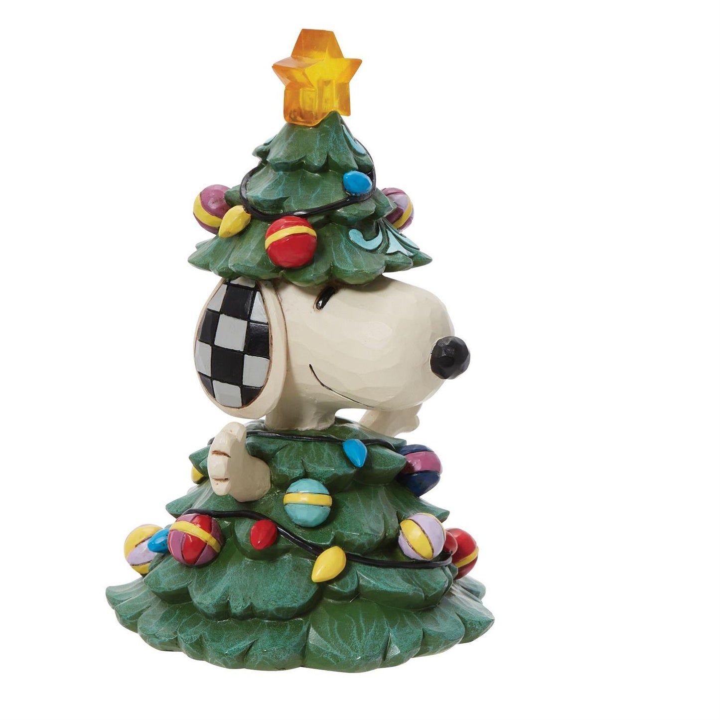 All Lit Up! Lights Up - Snoopy As Christmas Tree  - Country N More Gifts