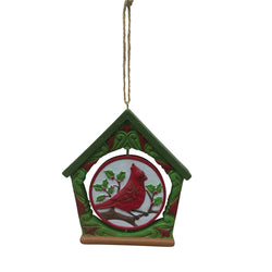 Merry & Bright - Cardinal Bird House Ornament  - Country N More Gifts