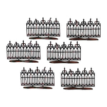 BOX DAMAGE - Spooky Wrought Iron Fence - Set of 6