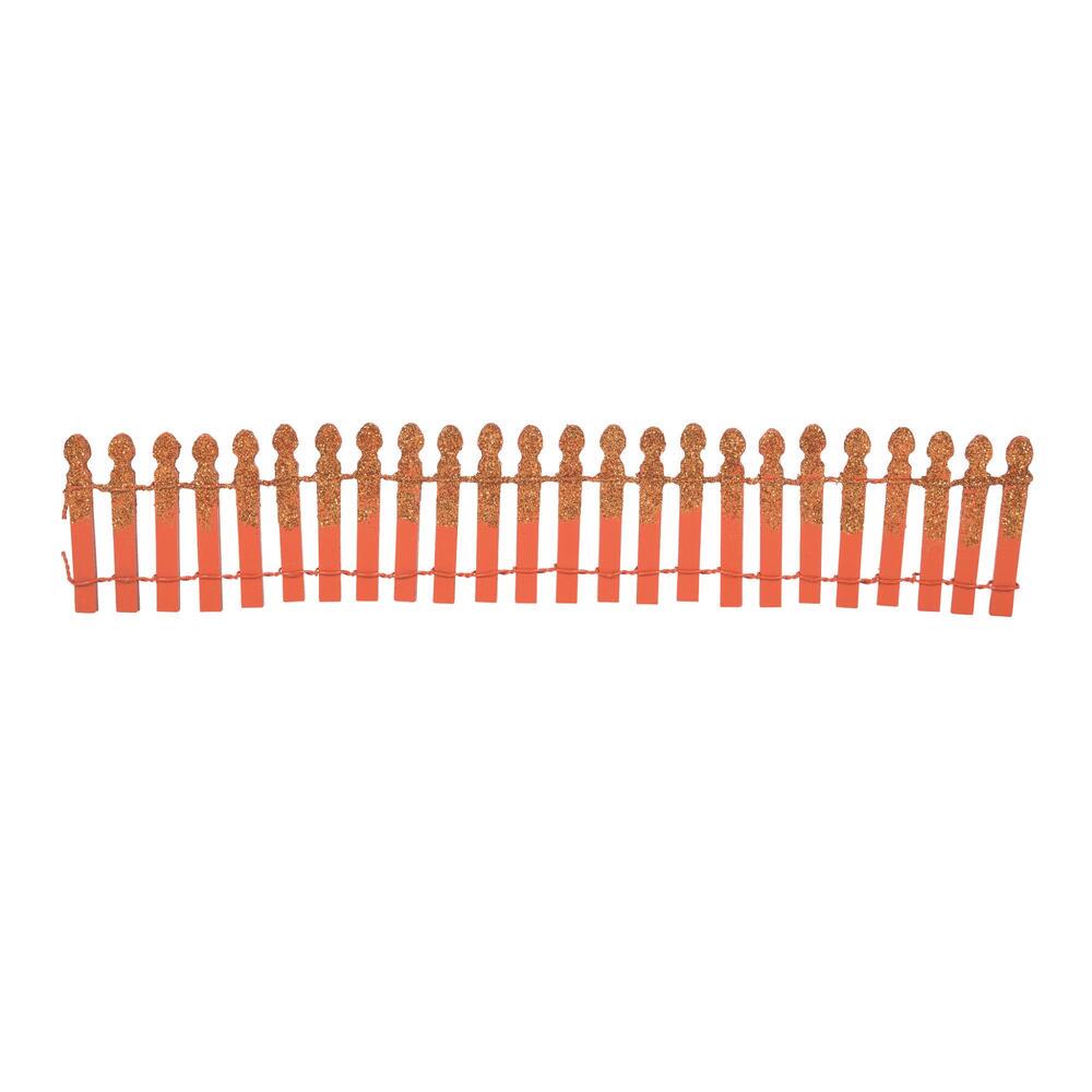 Pumpkin Orange Glitter Fence  - Country N More Gifts