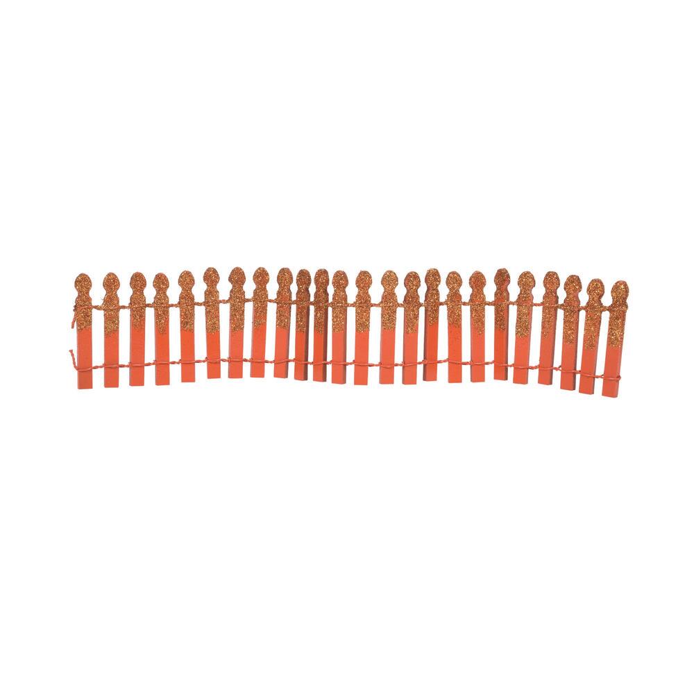 Pumpkin Orange Glitter Fence  - Country N More Gifts