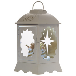 Angelic Lantern - Lighted Musical Lantern, Resin Metal  - Country N More Gifts