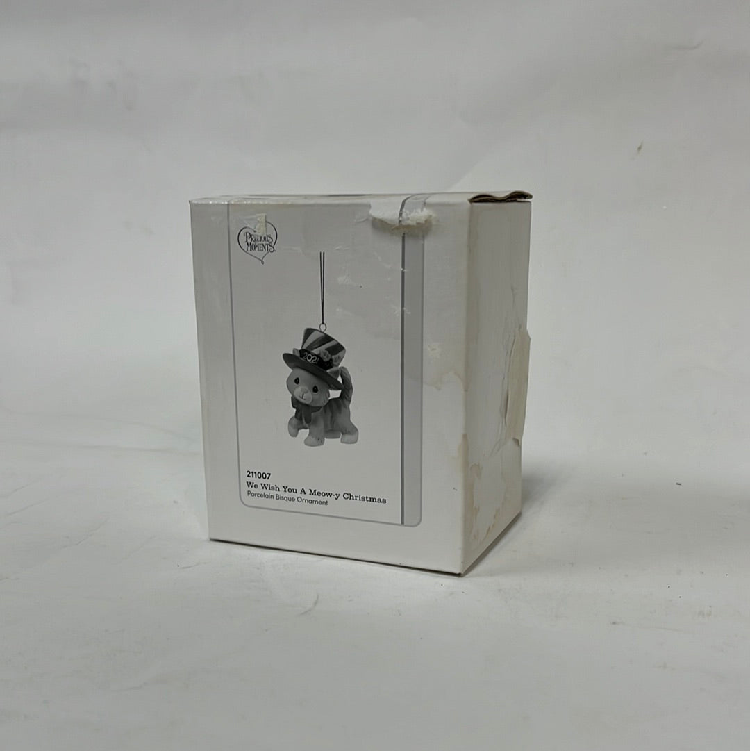 We Wish You A Meow-y Christmas Dated Cat Ornament - BOX DAMAGE  - Country N More Gifts
