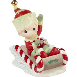 Christmas Is Coming, Enjoy The Ride Annual Elf Figurine  - Country N More Gifts