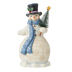 Snowman Bottle Brush Tree  - Country N More Gifts