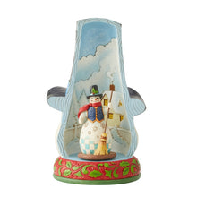 Snowman in Lighted Hat Figurine