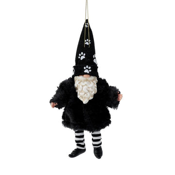 Gnome Furry Pet Orn BLK  - Country N More Gifts