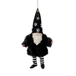 Gnome Furry Pet Orn BLK  - Country N More Gifts