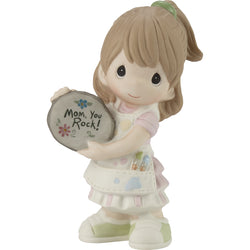 Mom You Rock! Figurine - Brunette Girl  - Country N More Gifts