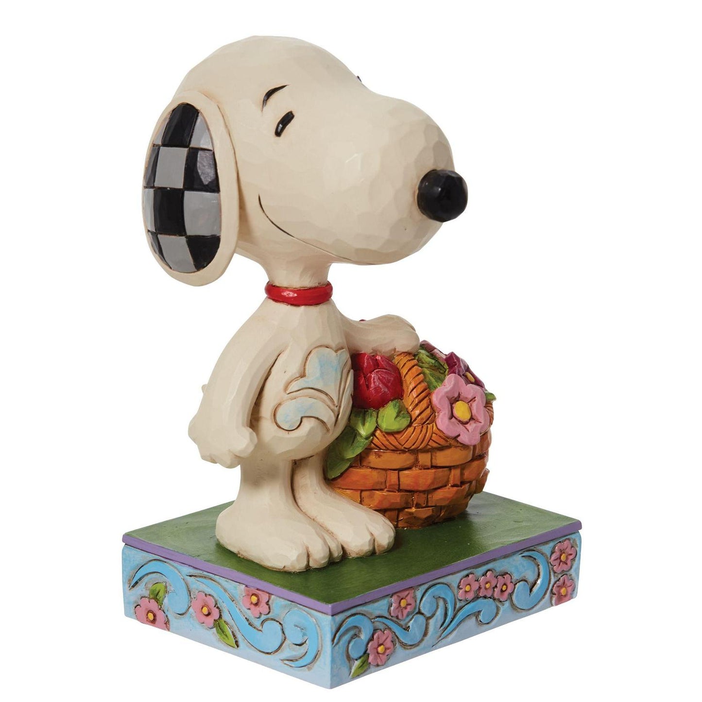 Happiness Is A Basket Of Blooms - Snoopy Basket of Tulips  - Country N More Gifts