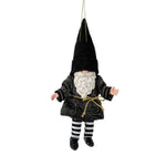 Gnome Black and Gold Orn  - Country N More Gifts