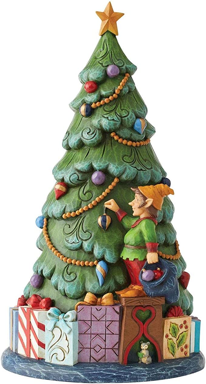 Santa in Tree Lighted Rotator  - Country N More Gifts