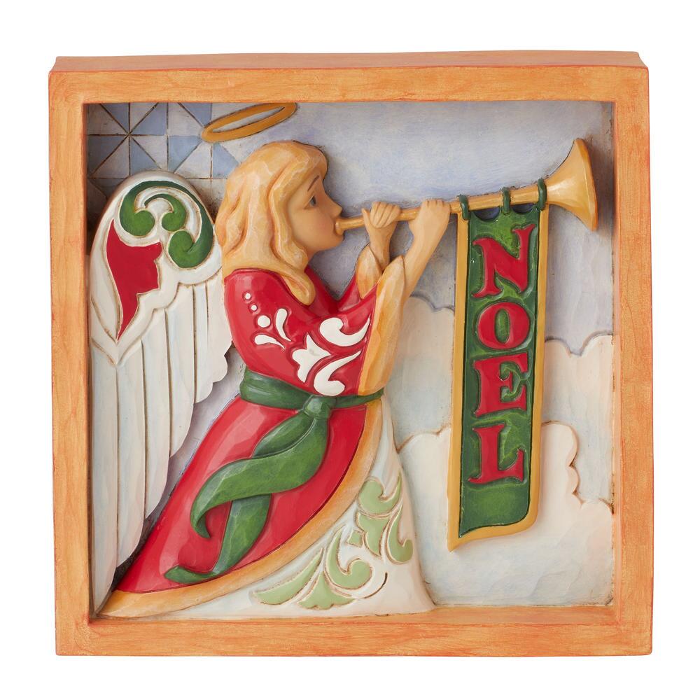 Angel with Trumpet Plaque  - Country N More Gifts