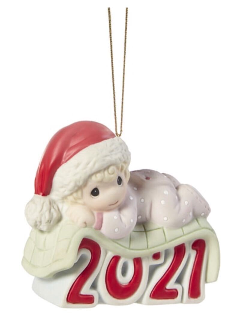 Baby's 1st Christmas 2021 Dated Girl Ornament  - Country N More Gifts