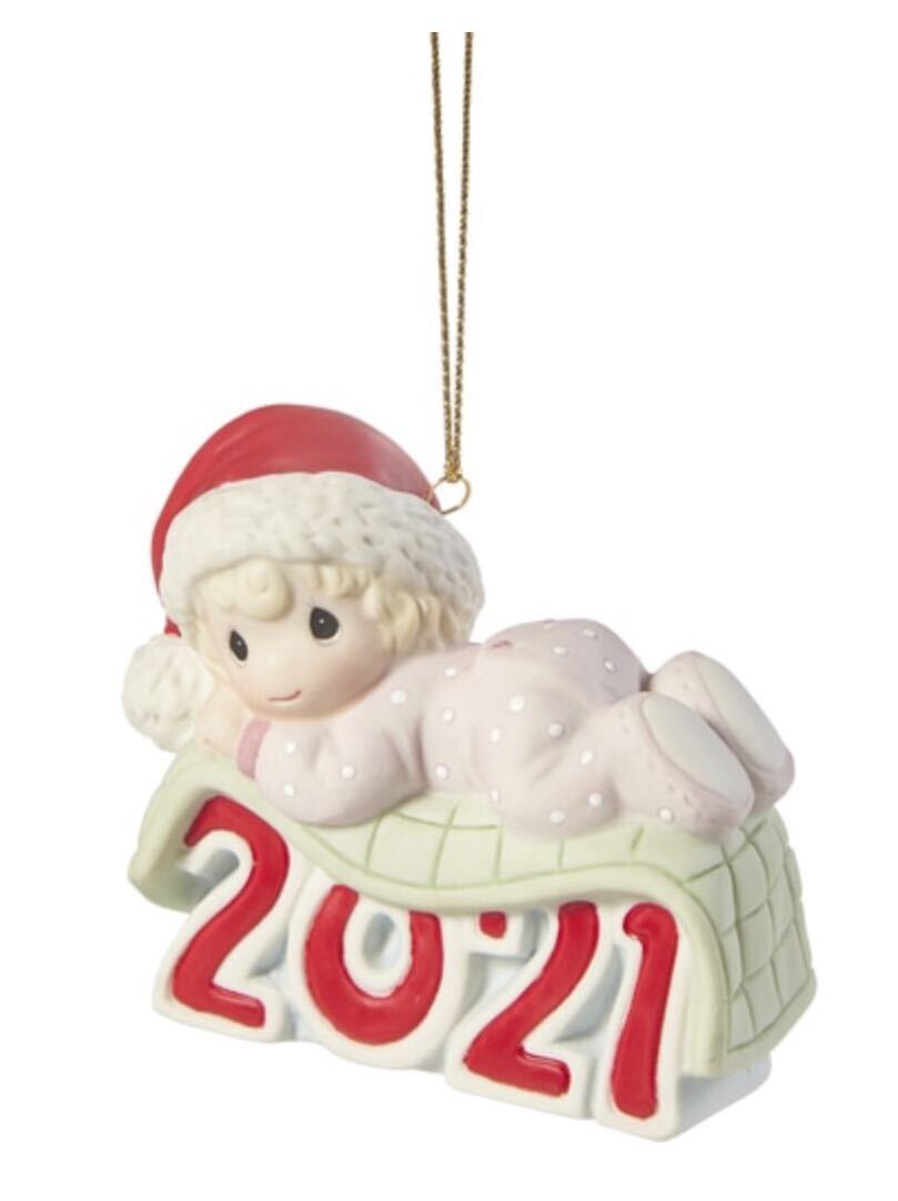Baby's 1st Christmas 2021 Dated Girl Ornament  - Country N More Gifts